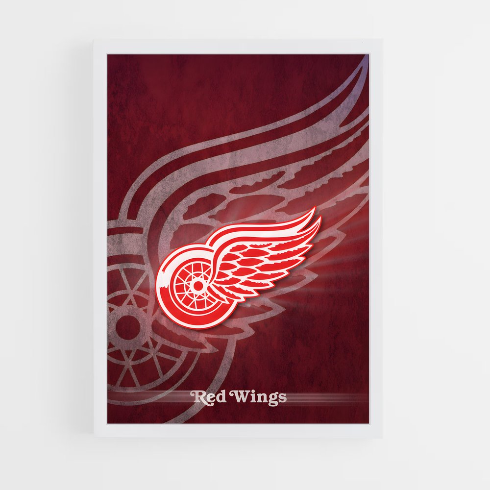 Poster Detroit red – affiche Hockey sur glace (vue 3)